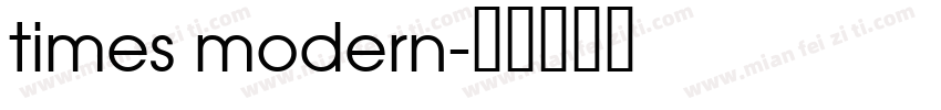 times modern字体转换